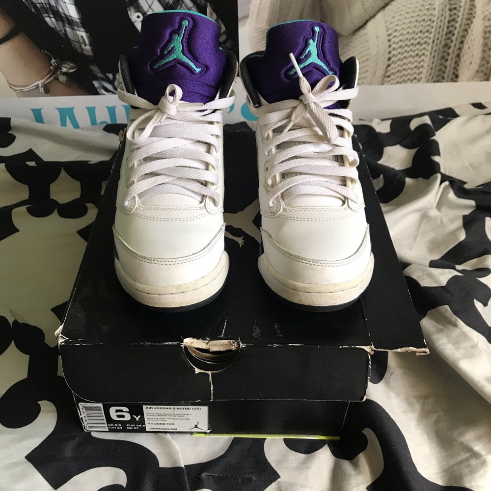 Retro 5 Grape Jordan’s GS